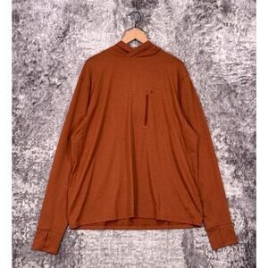 New Duck Camp Rockport Hoodie XL Mens Clay Orange Pullover UPF 50